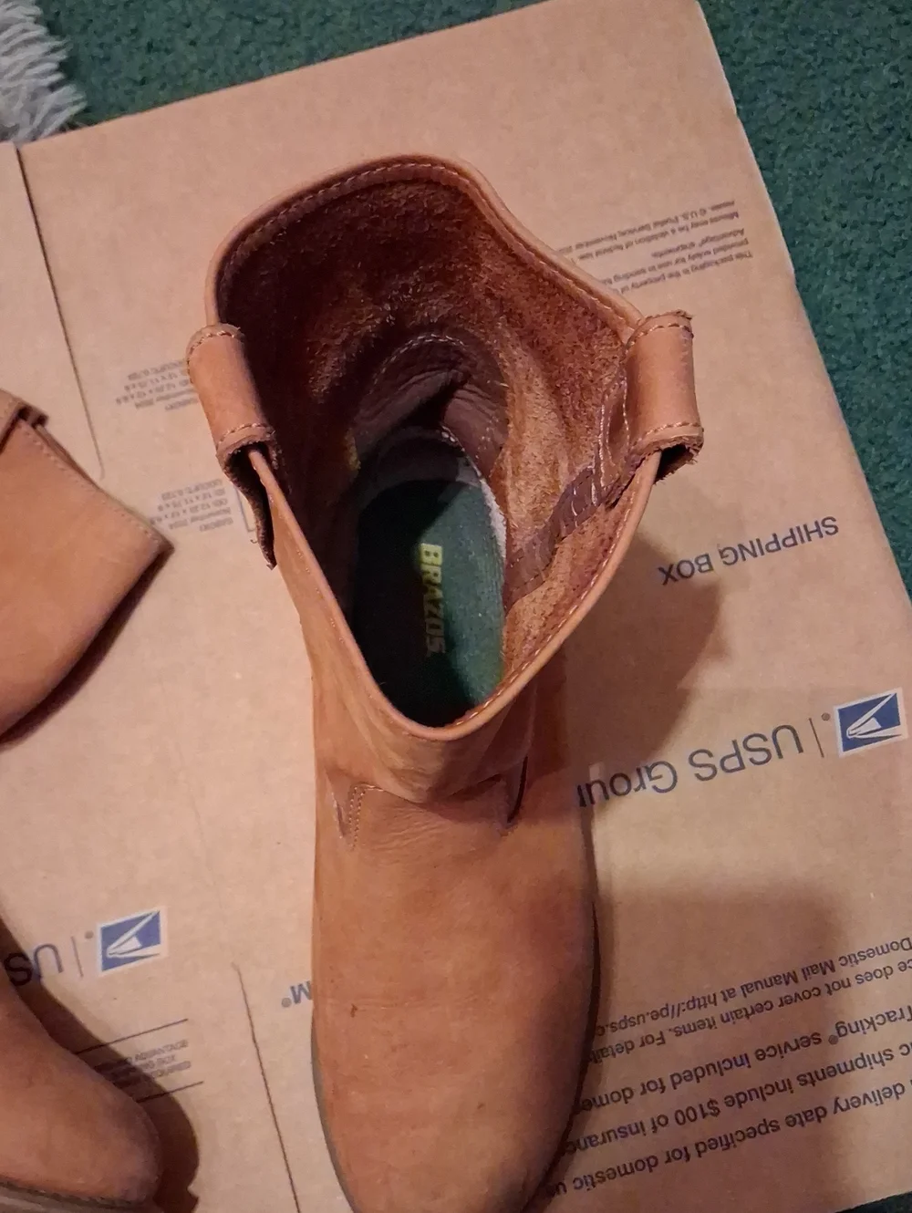 Brazos Tan Suede Mid Calf Boots Size 10 W